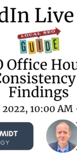 Live Event – SEO Office Hours: Name Consistency Theory Findings